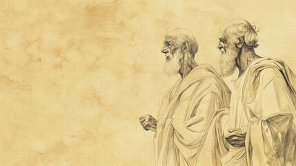 Naklejka premium The Story of the Prophet Daniel’s Prayer for His People - Biblical Illustration