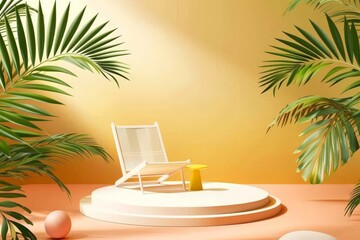 Obraz premium travel concept - suitcase 3d vacation luggage minimalimus. Beautiful simple AI generated image in 4K, unique.