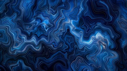 abstract deep blue color mix with crayon style creating a topographical map effect, modern,crayon background, liquid,glowing