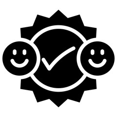 negotiation solid icon