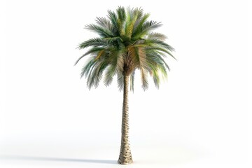 palm tree on white background