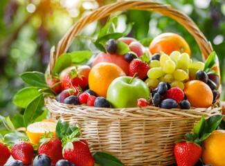 Basket full of fruits