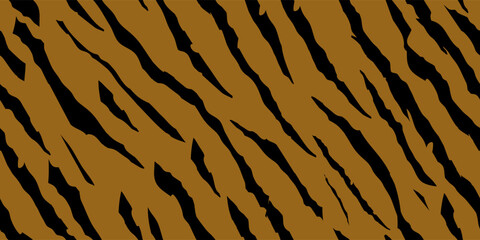Tropical Grunge Texture. Nature Snake Giraffe. Animal Pattern. African Vector Tiger. Brown Orange Paint. Stripe Animal. Brown Line Tiger. Wild Abstract Background. Black Abstract Brush. Jungle Texture
