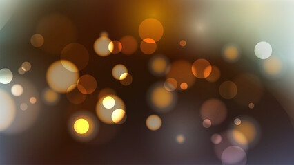 Bokeh lights. Abstract blurred background. City night. Vibrant blur light effect. Vector illustration.	