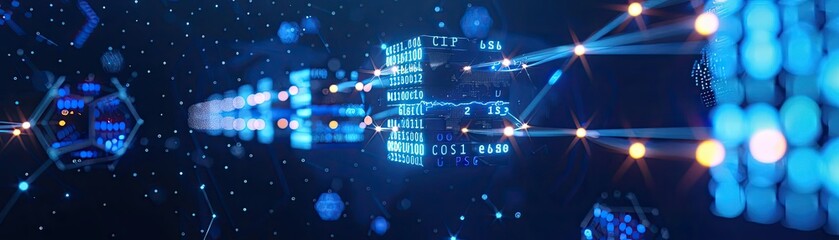 Global trade routes and supply chains, interconnected network, dynamic world map, vibrant hightech design, efficient logistics