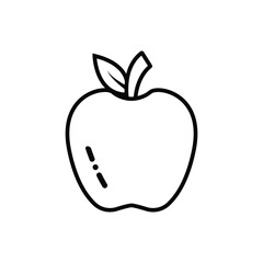 apple fruit icon logo
