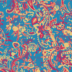 Paisley seamless pattern for fabric design