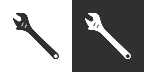 Adjustable wrench sign icon vector illustration design