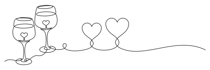 continuous line of glass