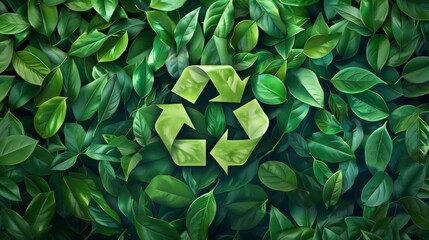 Banner for the main page of the site with a realistic recycling icon. The problem of ecology, waste recycling, waste disposal, reusable use, recyclables use, consumer culture, safe a planet.