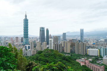 Obraz premium Taipei 101 from Elephant Mountain