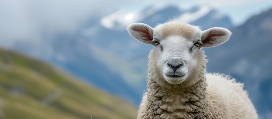 Fototapeta premium Lamb in the mountains