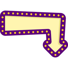 Retro Arrow Sign Board