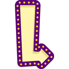 Retro Arrow Sign Board