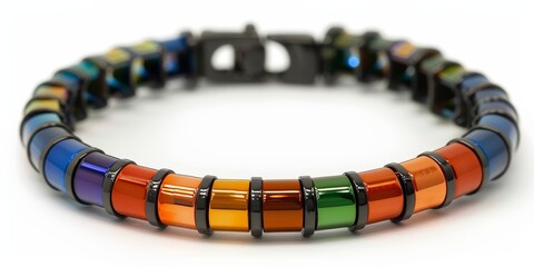 Empowering Pride: Singular Bracelet in Negative Space