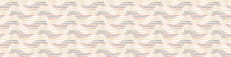 Modern vector border with pretty pressed floral drawing motifs. Decorative botanical ribbon with gender neutral flowers. Natural style for organic banner repeat nature stamp.