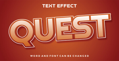 Quest editable text effect