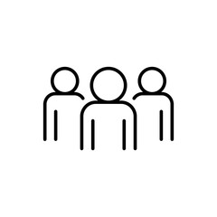 Job recruitment outline icons, minimalist vector illustration ,simple transparent graphic element .Isolated on white background