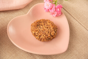 Homemade banana oatmeal cookies gluten dairy free vegan