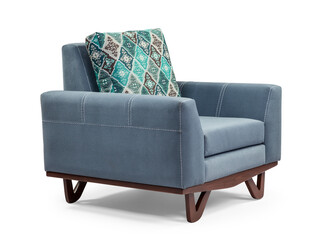 armchair isolated on white background .