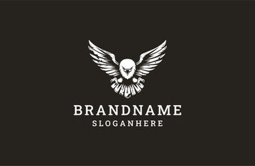 Fototapeta premium Eagle logo template vector illustration design