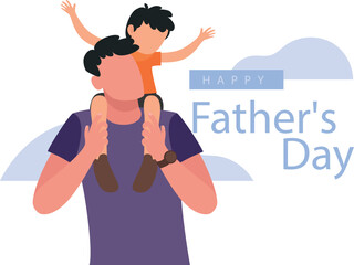 The child is playing with his father.