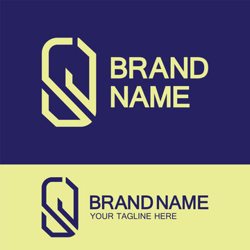 Creative letter SJ or JS monogram  simple logo design.