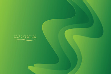green gradient background wavy and flow shadow design
