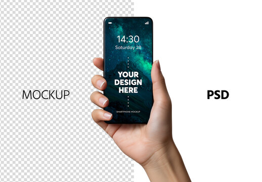 Smartphone mockup &ndash; ai generated image