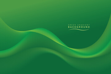 green gradient background wavy and flow shadow design