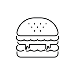 Burger vector icon