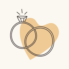 Engagement wedding, love proposal marriage concept.  Perfect for Valentine's day, wedding designs.