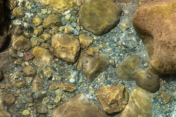 Rocks in water in Sapadere Canyon