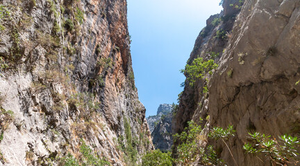 View on rocks in Sapadere Canyon