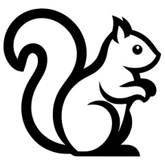 Linda silueta de ardilla © Breck