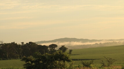 sunrise in the mountains