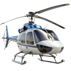 a helicopter angled view transparent background