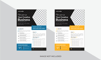 Free vector corporate business flyer design template