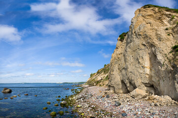 Aktives Kliff auf Rügen Boddenseite
