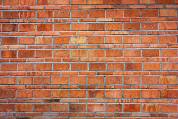 View of irregularly arranged brick walls for background
