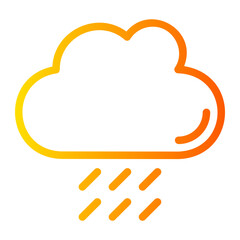 rainy gradient icon