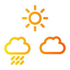 climatization gradient icon