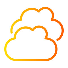 cloudy gradient icon