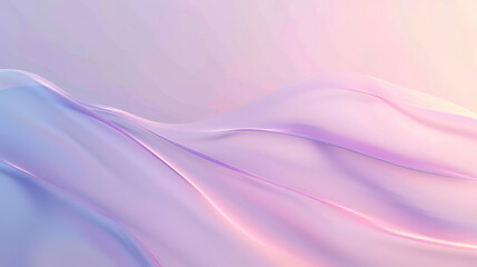 Abstract background with a blue and purple gradient, soft light, curved lines, and smooth curves. The color of the sky is a light pink, creating an elegant atmosphere