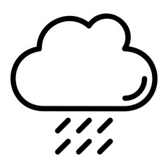 rainy line icon