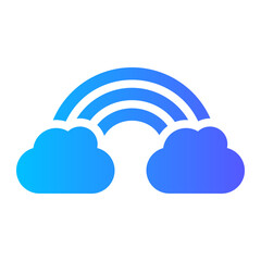 Fototapeta premium rainbow gradient icon