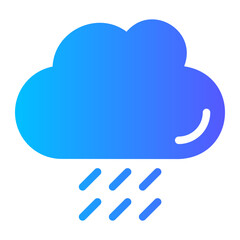 rainy gradient icon