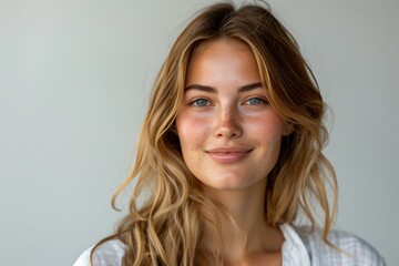Naklejka premium A charming portrait of a girl