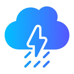 thunder gradient icon