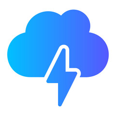 thunder gradient icon